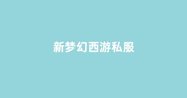 梦幻西游私服发布